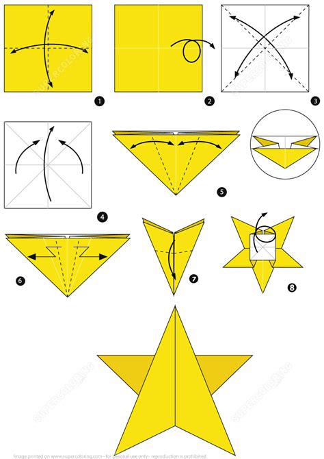 Origami Star Printable Instructions